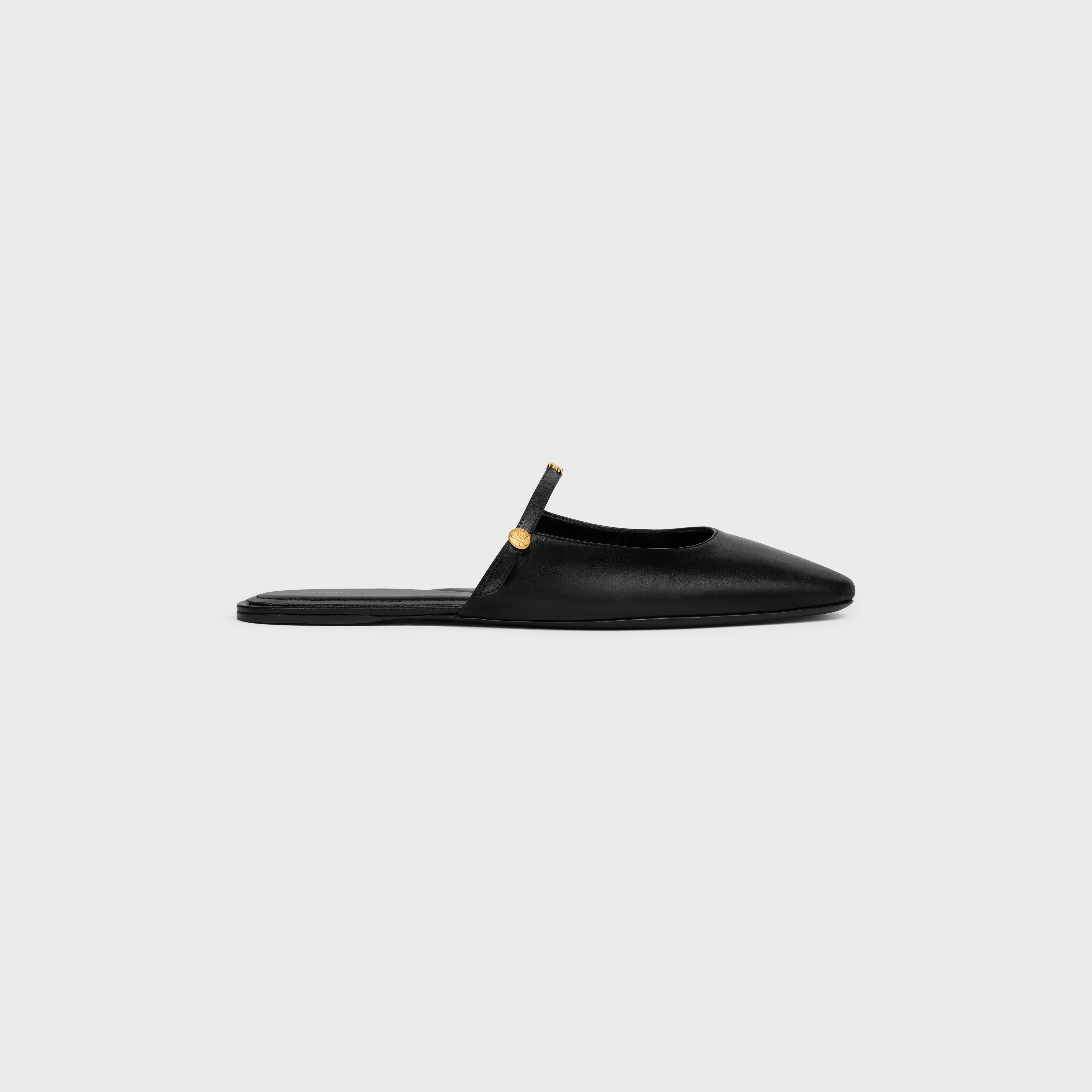 MACARON MULE IN GOATSKIN - BLACK | CELINE